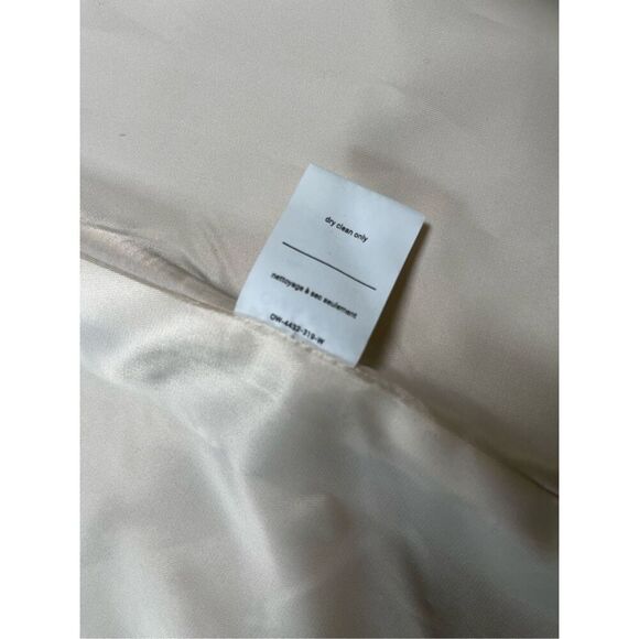 NWT Oak + Fort Wool Blend Lined Long Single Breast Ivory Car Lady Coat Size XS - Picture 7 of 13